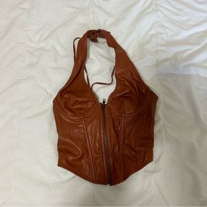 Urban Outfitters (Out from Under), Faux Leather Corset